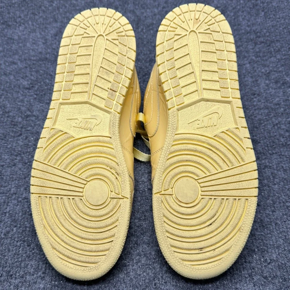 Jordan 1 Low Phat GS‎ lemon Kids 5.5Y Yellow Patent Leather Sneakers 352718-711